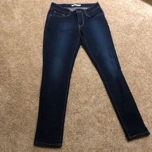 Levi’s 711 Dark Wash Skinny Jeans